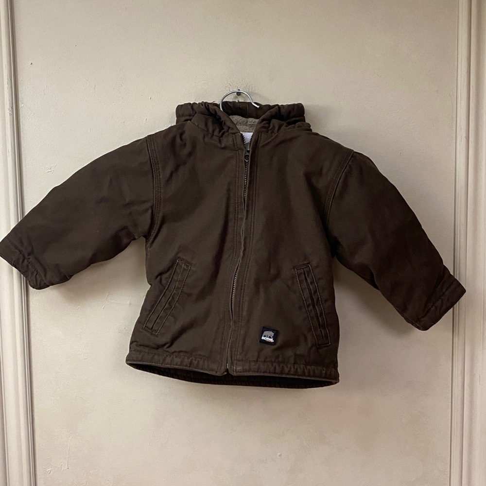 Berne
Toddler Sherpa-Lined Softstone Hooded Jacket in Bark - 18 months